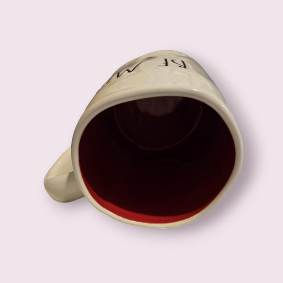 Rae Dunn Collector Valentine's Day "Be Mine" Coffee Cup Mug White Red - Picture 6 of 11